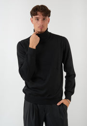 MAGLIA COLLO ALTO NERO