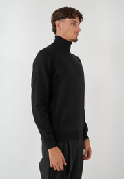 MAGLIA COLLO ALTO NERO