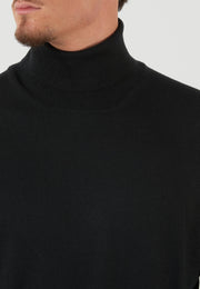 MAGLIA COLLO ALTO NERO