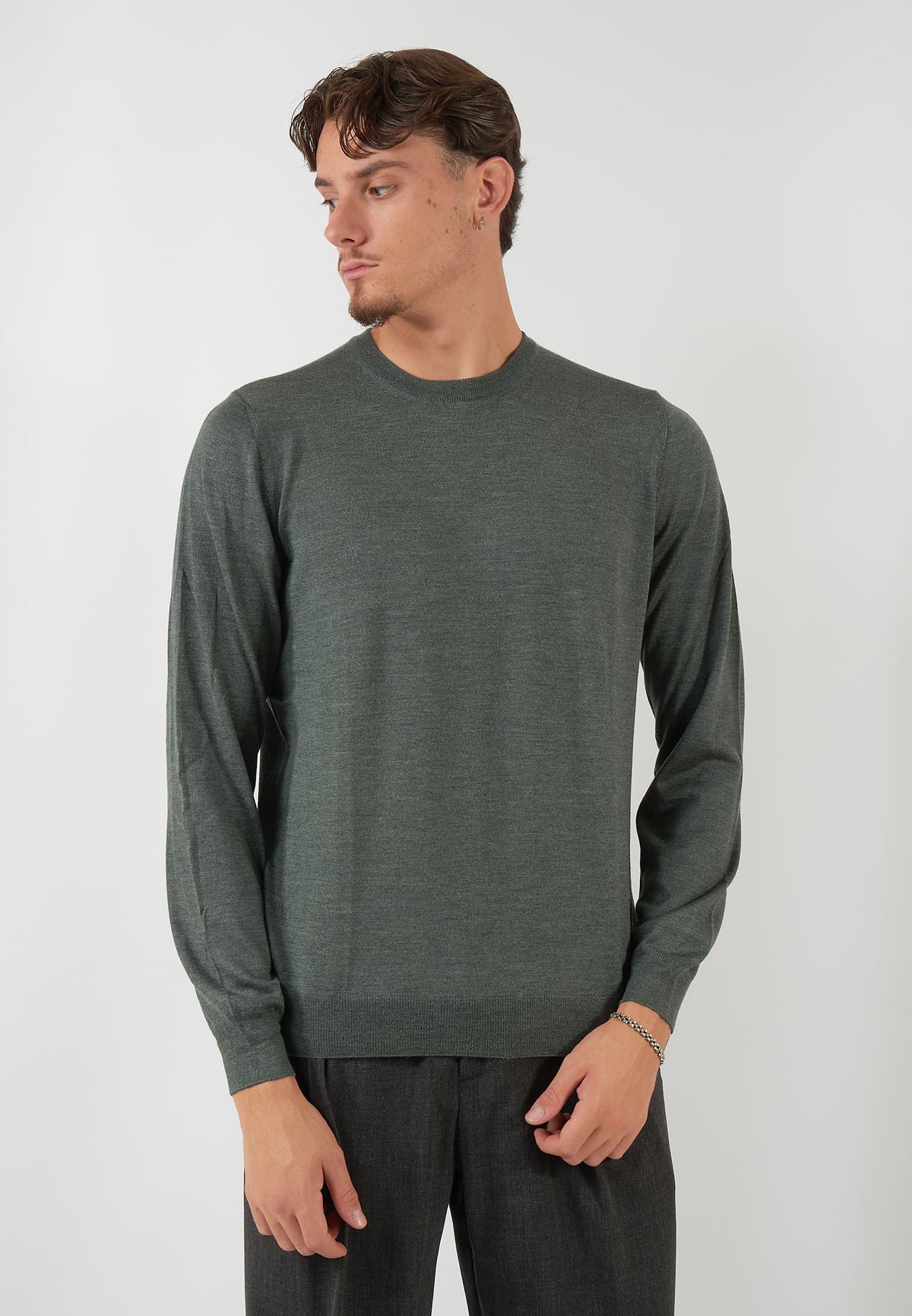 MAGLIA PARICOLLO GRIGIO