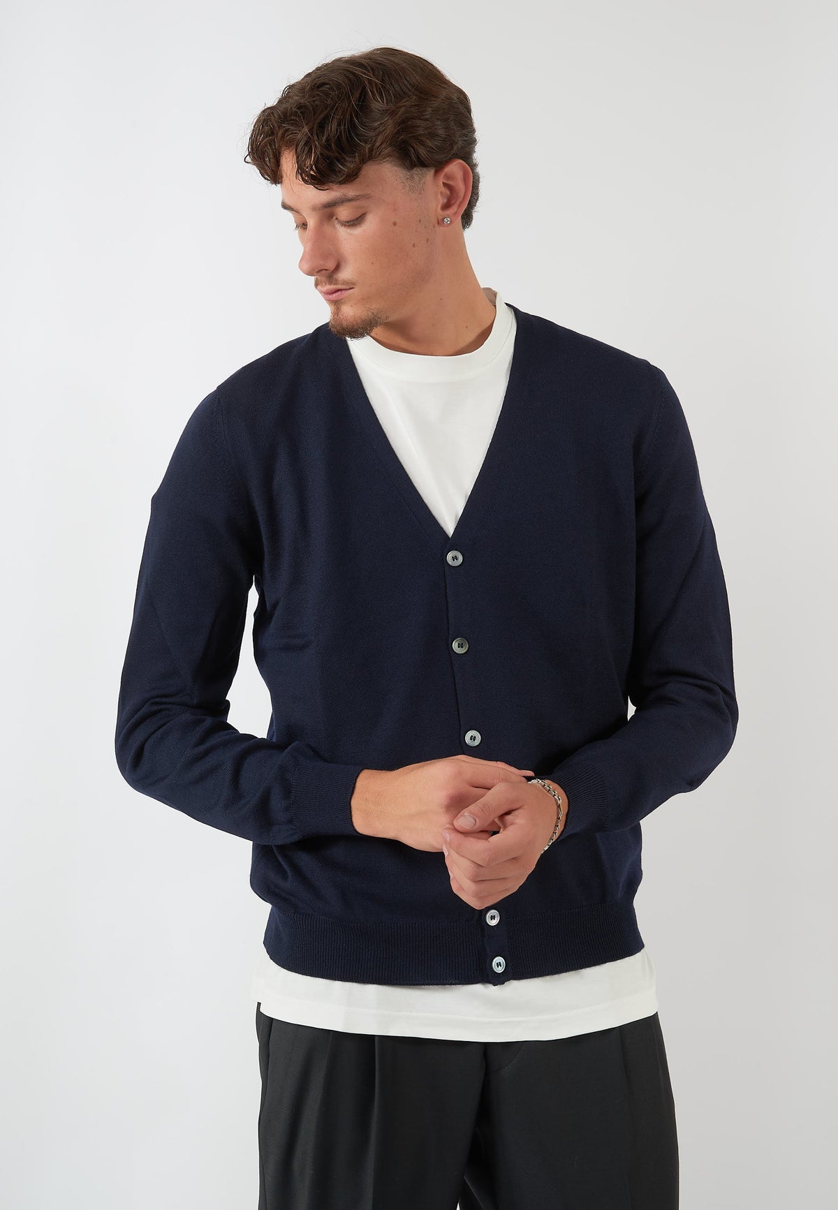 CARDIGAN BLU