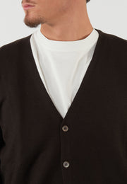 CARDIGAN MARRONE