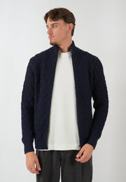 MAGLIONE BLOUSON BLU