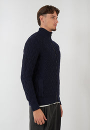 MAGLIONE BLOUSON BLU