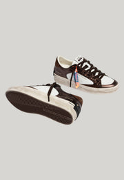 SNEAKERS DELUXE BIANCHE CON DETTAGLI BRONZO