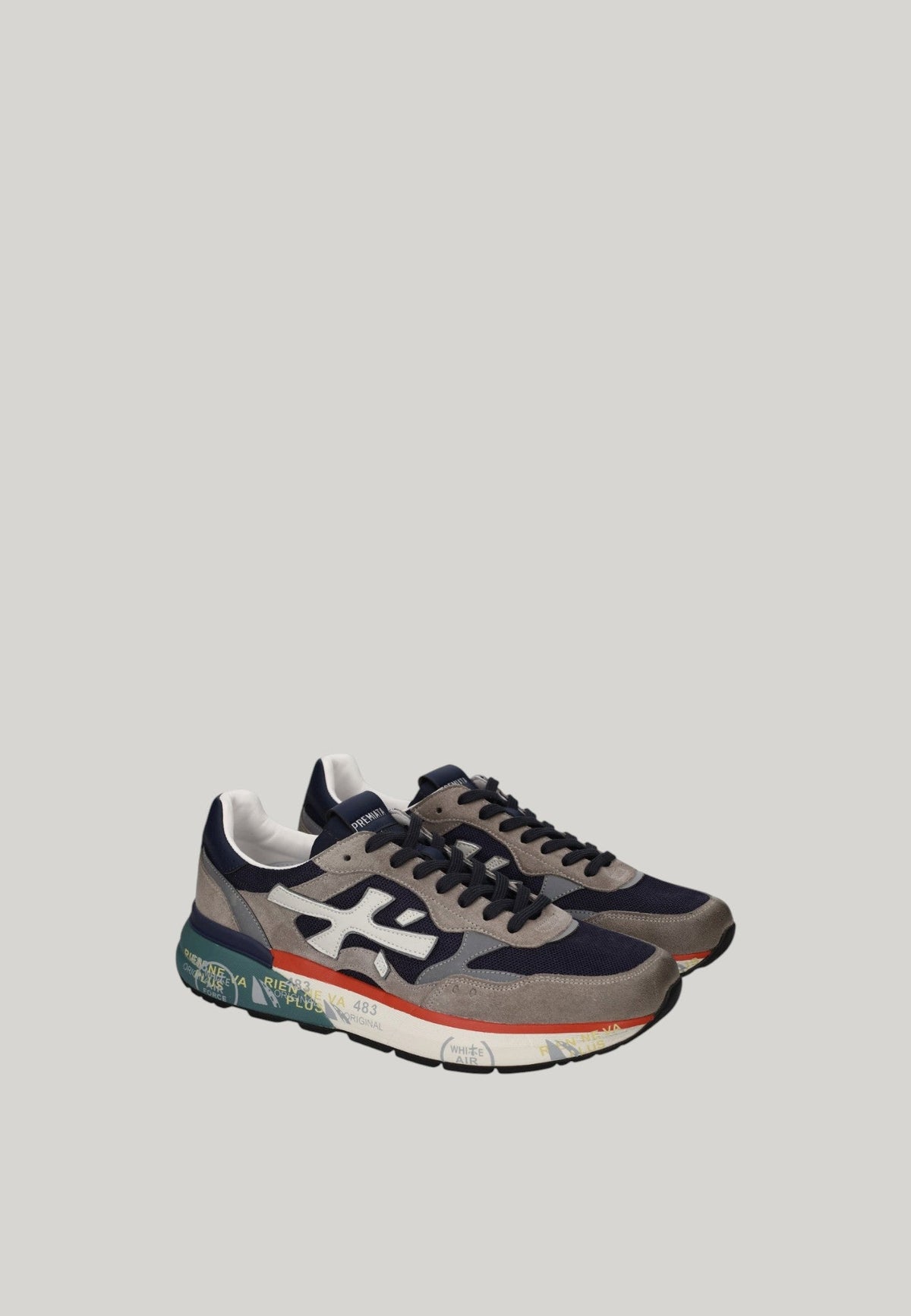 SNEAKERS MICK 0.1 8450 BLU E GRIGIE