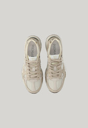 SNEAKERS MASED 8116 BEIGE CON DETTAGLI ORO