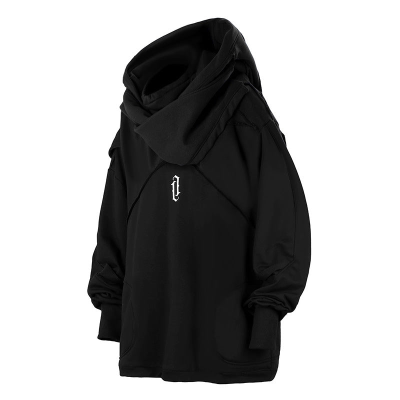 Retro Plus Size Oblique Placket Zipper Sweater For Men
