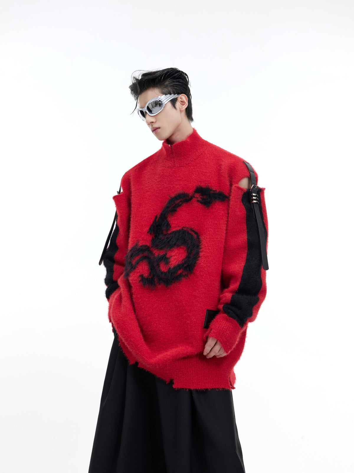 Loose Knit Sweater For Lazy Men