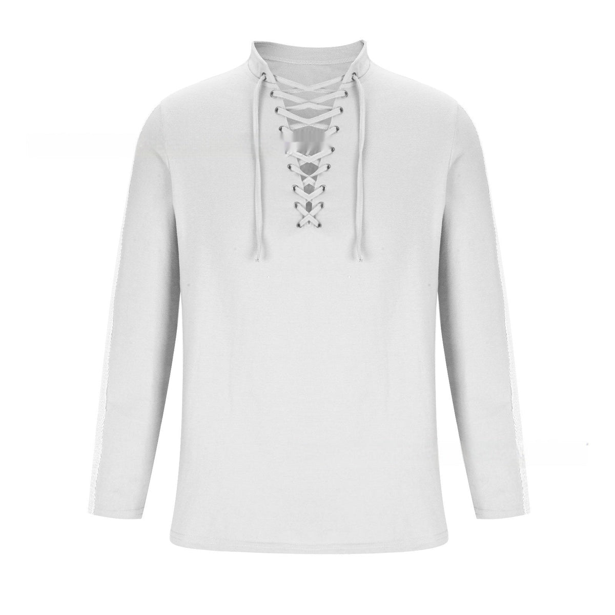 Mesh Long-sleeved Solid Color Collar Top