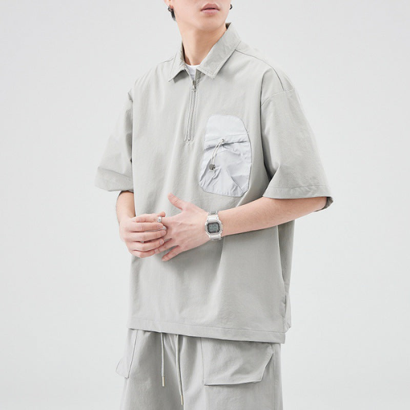 Japanese Quick-drying Stitching Shell Jacket