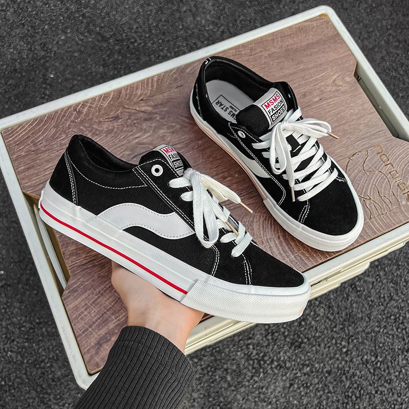 Men's Casual Suede Couple Low-top Canvas Shoes