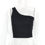 Women's One-shoulder Sleeveless Vest