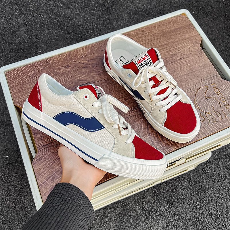 Men's Casual Suede Couple Low-top Canvas Shoes
