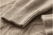Maglione Girocollo con Trecce in Cashmere - Old Money®