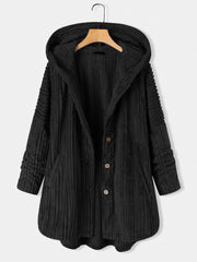 Women's Plush Temperament Long Sleeve Coat