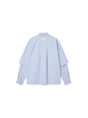 PxP Camicia doppia manica elegante 2633311 celeste