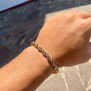 Bracciale Uomo - Corda Oro