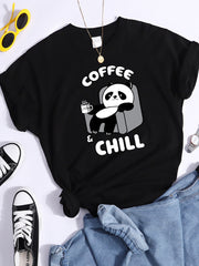 Pattern T-shirt Fashionable Printed Fashion Loose T-shirt Cat