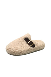 Women's Thick-soled Slip-on Closed Toe Half Slippers