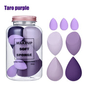 Foreign Trade Makeup Puff 7 PCs Canned Cosmetic Egg Suit Drift Bottle Makeup Sponge Soaking Water Bigger Mini