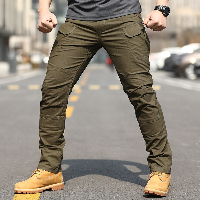 Men's Pure Cotton Elastic Special Forces Fan Pants For Outdoor Use