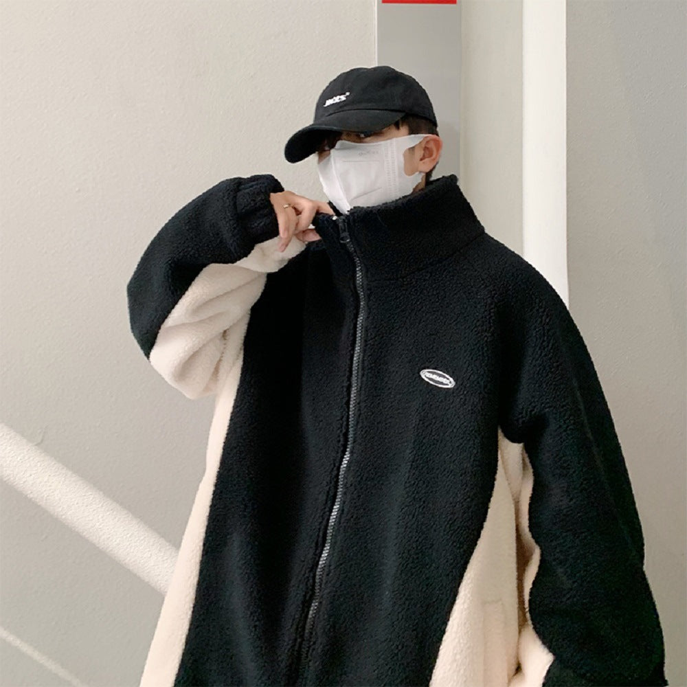 Men's Winter Fleece-lined Thick Warm Quilted Jacket