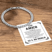 Bracciale Cubano Caro Amico - Sei il mio Orgoglio.