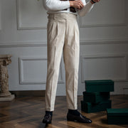 Corduroy Straight High Waist Casual Pants Men