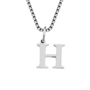 26 English Letter Necklace Titanium Steel Women's