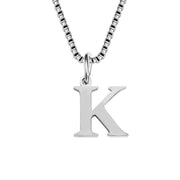 26 English Letter Necklace Titanium Steel Women's