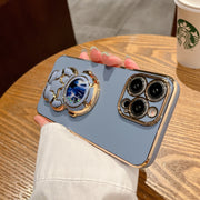 Quicksand Holding Star Spaceman Support Phone Case
