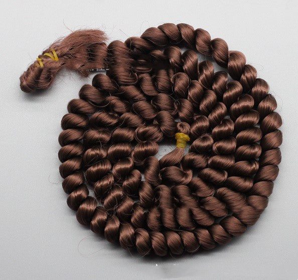 Curly Hair Braided Doll Wig
