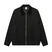 American Contrast Color Lapels Jacket Men