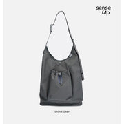 Simple And Lightweight Casual Nylon Drawstring Bucket Bag