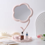 Adorable Desktop Makeup Mirror With Sunflower Design