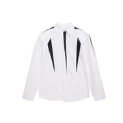 Padded Shoulder Shirt Three-dimensional Profile Stitching Cardigan Jacket