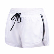 Original 2021 new double deck professional training, running shorts, side zipper sweating, quick drying, yoga shorts