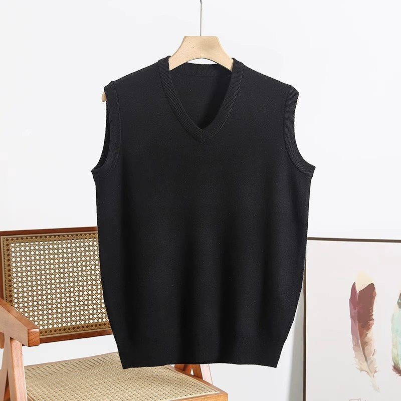 V-neck Sweater Vest Men's Autumn And Winter Warm