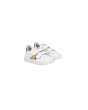 SNEAKERS BIANCHE E ORO
