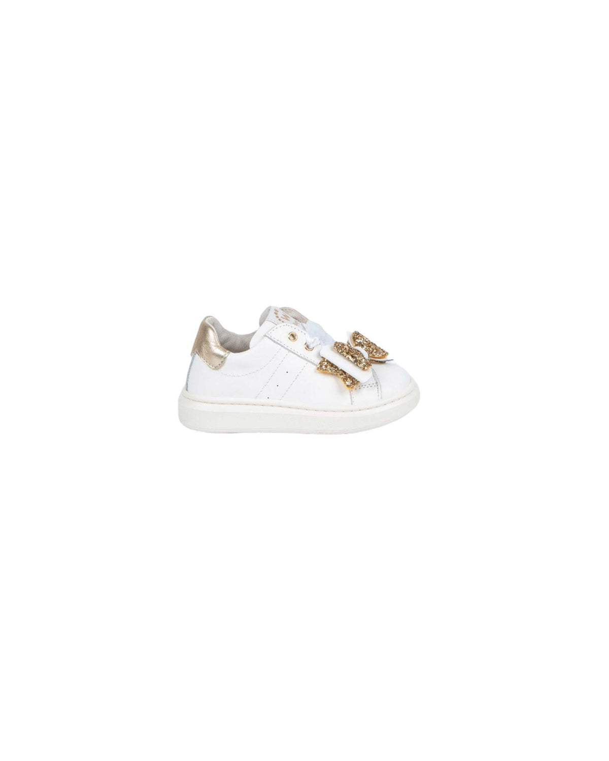 SNEAKERS BIANCHE E ORO