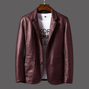 Men's Youth Leather Jacket Coat