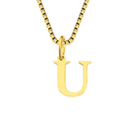 26 English Letter Necklace Titanium Steel Women's