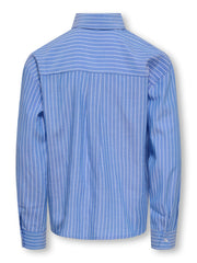 Only Camicia Ragazza KOGCOSMO 15368503 Celeste Manica Lunga Loose Fit - 8-14 Anni