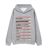 American Letter Print Sweatshirt Men's Autumn And Winter