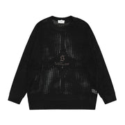 Hollow Crocheted Pullover For Men