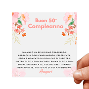 Cartoncini con dediche Donna