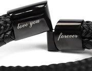 Bracciale Pelle Intrecciata - Pinguino