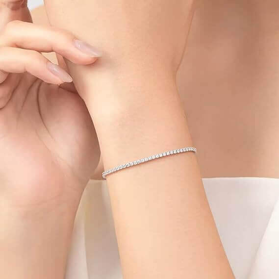 Bracciale Tennis Bianco - Pinguino