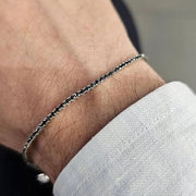 Bracciale Tennis Nero Compleanno - 50 anni